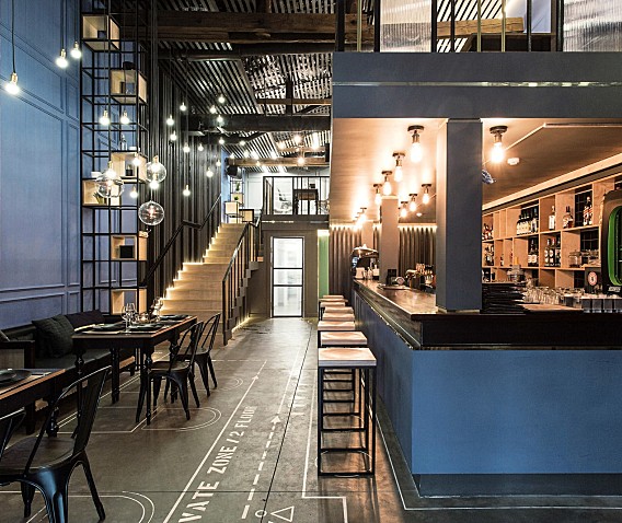 233m²圣彼得堡Cherdak工业风酒吧 CARTELLE DESIGN