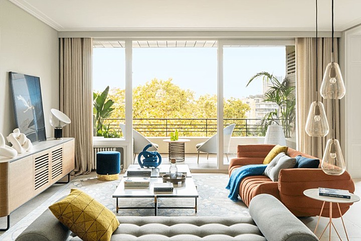 复古与未来，巴塞罗那混搭风时尚公寓