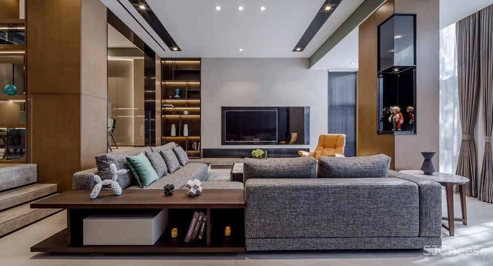 光影·Blues——350㎡南京颐和南园联排别墅