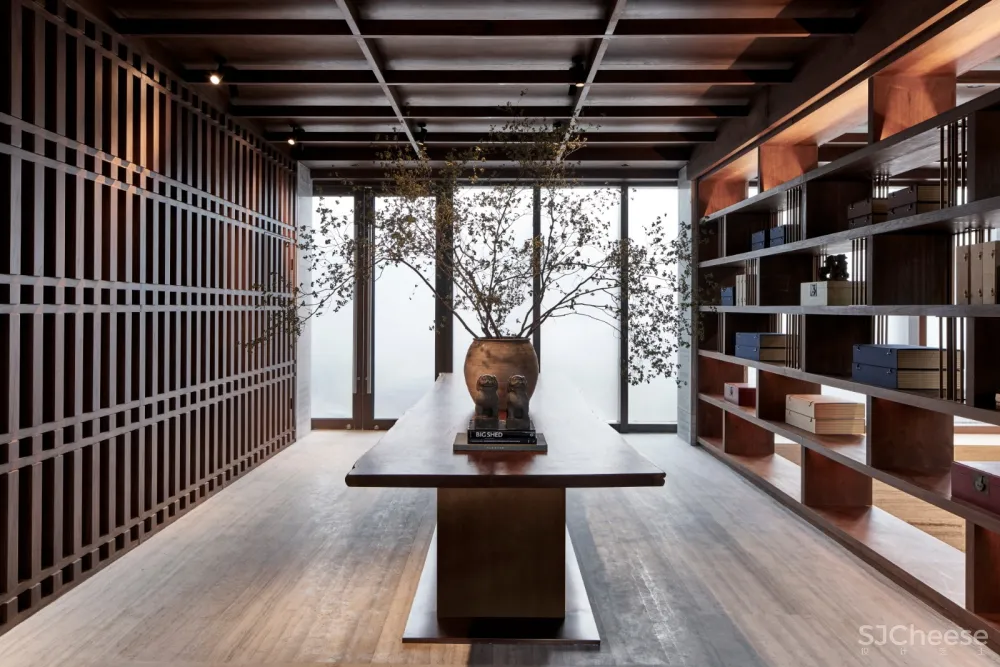 竹窗闻水月浮动｜涞澳新作 苏州世茂铜雀台售楼处 首