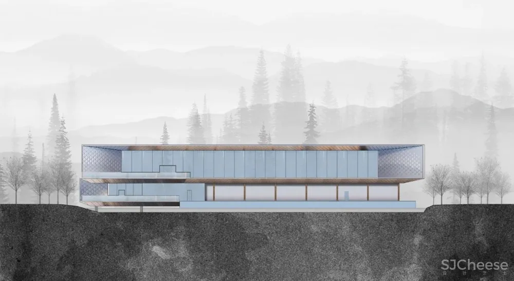 新作:悬崖之颠的隐逸建筑,气势磅礴的艺术中心