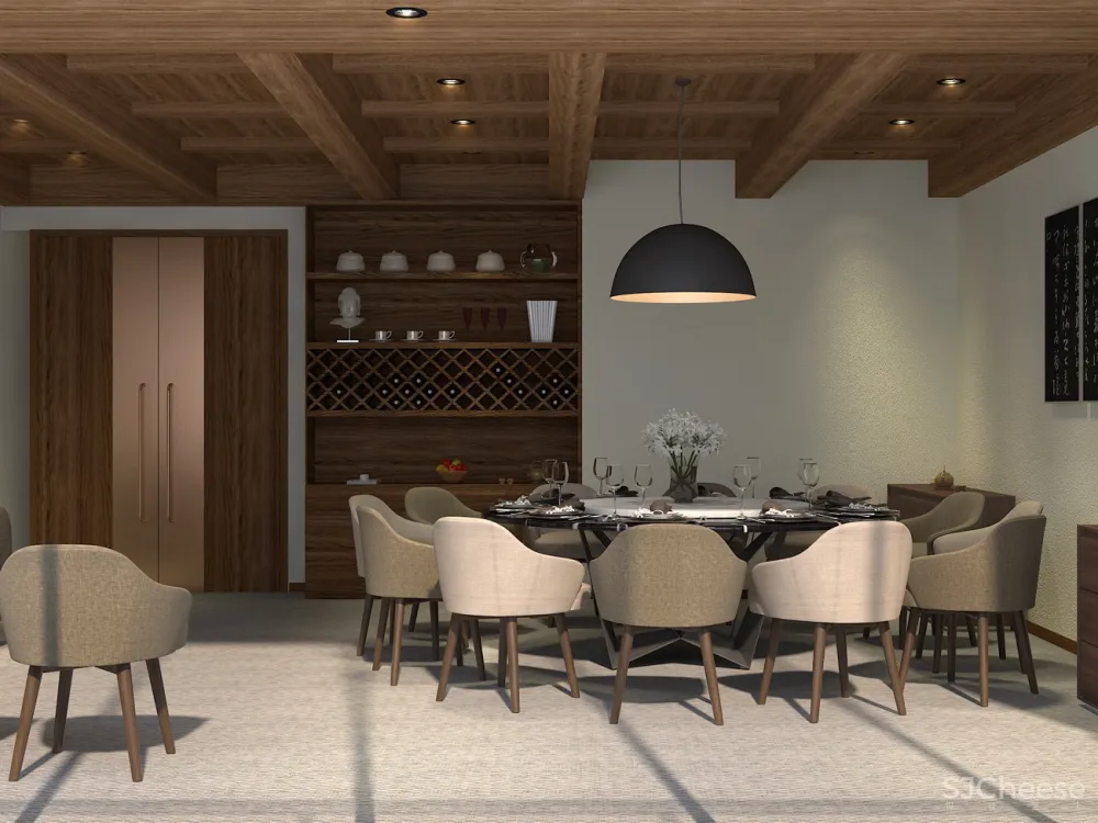 新中式茶居会所设计 叶平设计作品