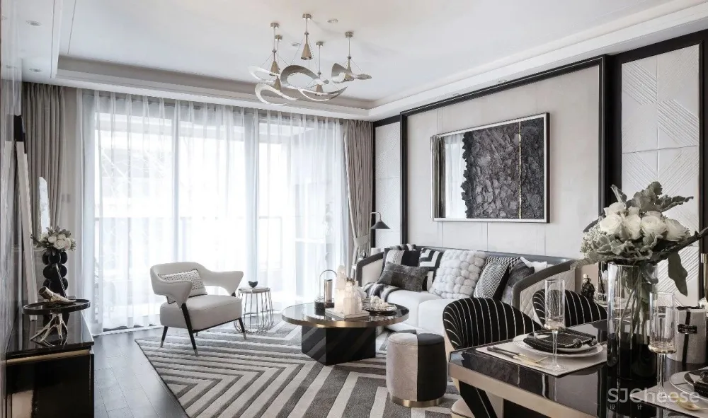 轻奢黑白灰,你绝对会爱上的现代范儿 首