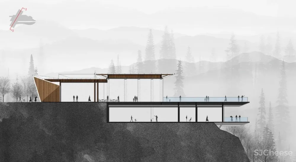 新作:悬崖之颠的隐逸建筑,气势磅礴的艺术中心