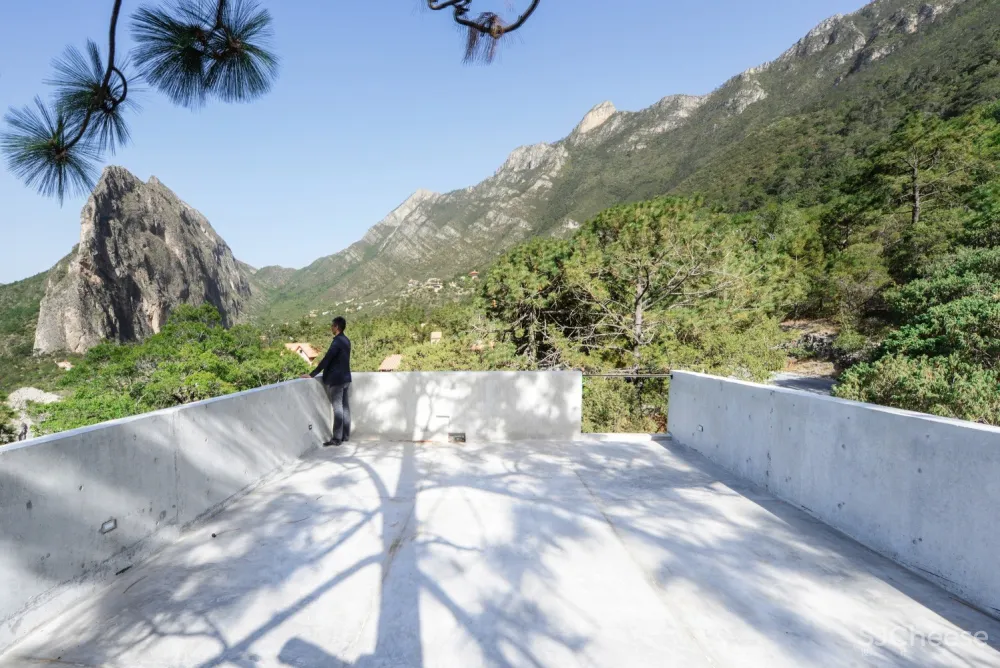 214E小屋,面向林间的观景台 / P+0 Architecture + David 首