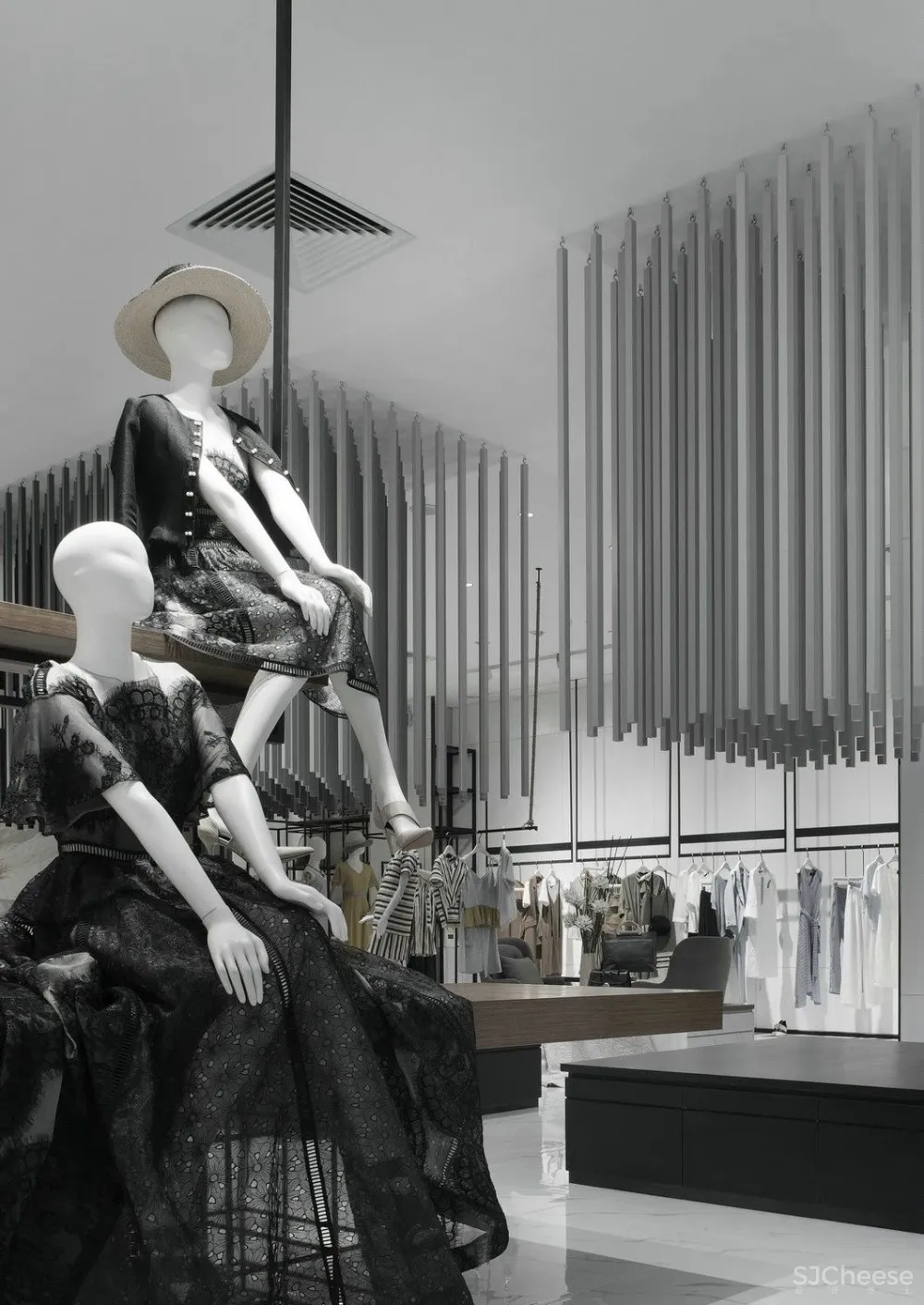 高级灰打造的商业空间,震撼灵魂的美