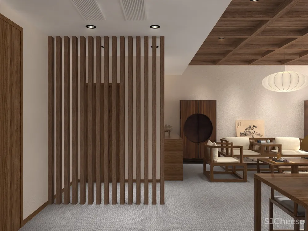 新中式茶居会所设计 叶平设计作品