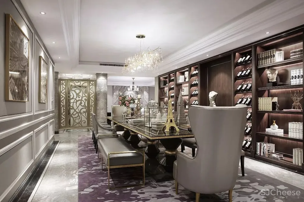 丁香紫浪漫色调的样板间设计丨每一寸空间都动人心扉