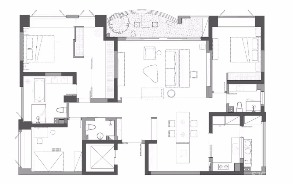 180㎡For Max 至简生活公寓 | 多纷设计