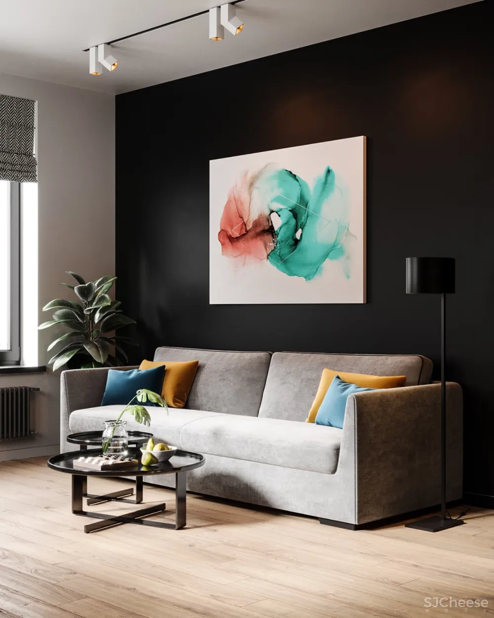 “灰度”简约风格公寓 Vizline Studio