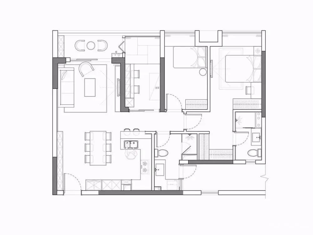 【漾设计】120平米禅意现代风格为设计主题 首