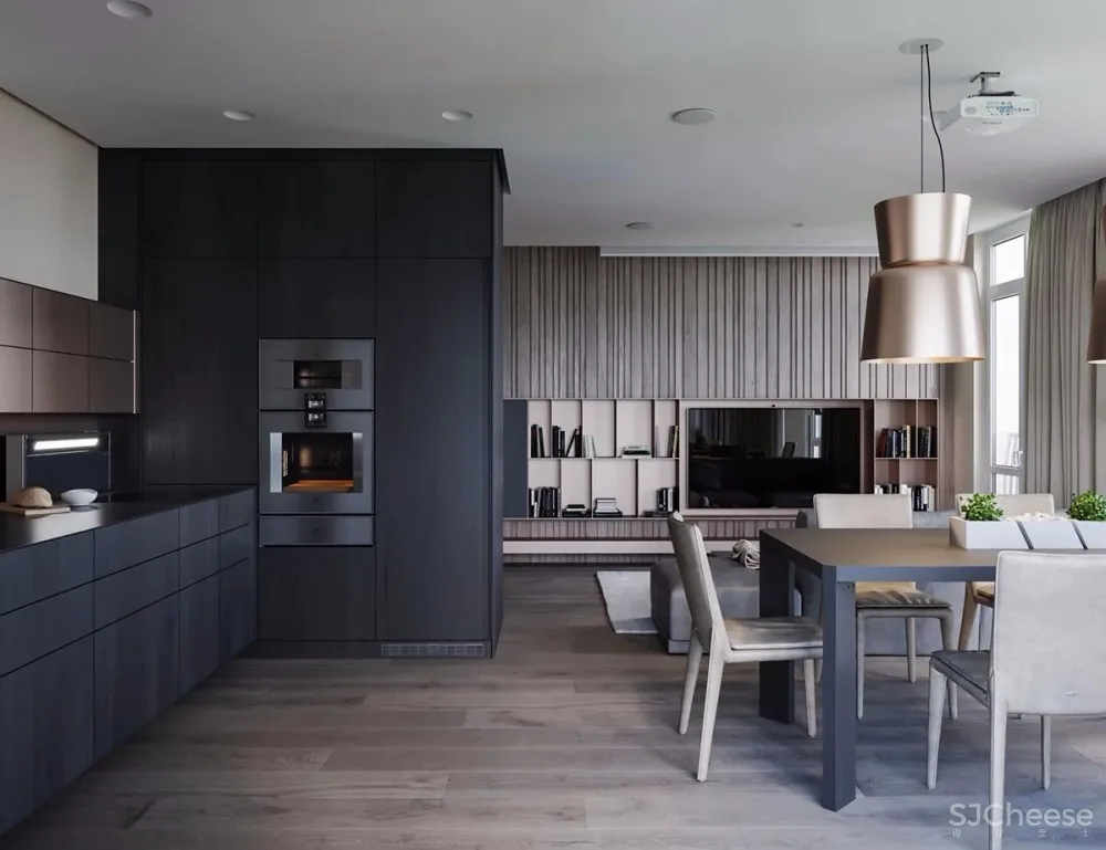 现代简约风丨灯带让空间更有型