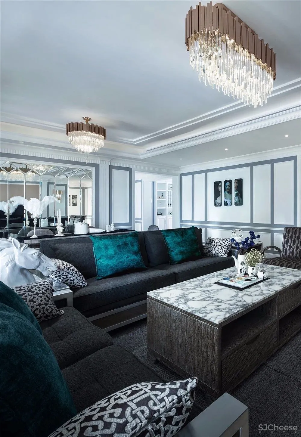 深圳太合南方建筑室内设计事务所 | 新古典主义样板房设计 首