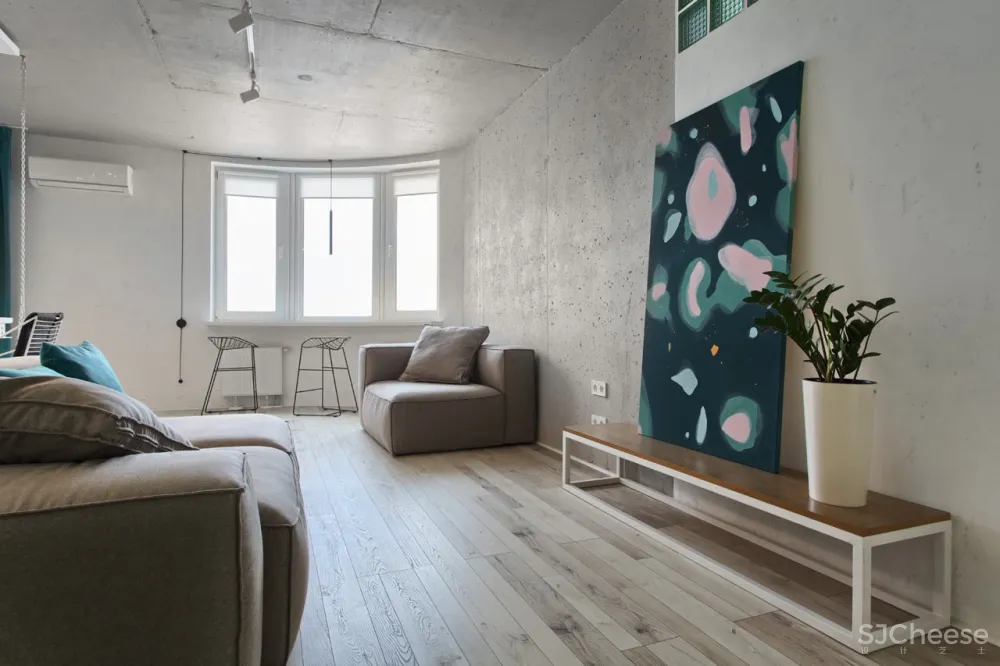 首发 | Lauri Brothers：为年轻女孩设计的基辅粉色霓虹灯公寓 首