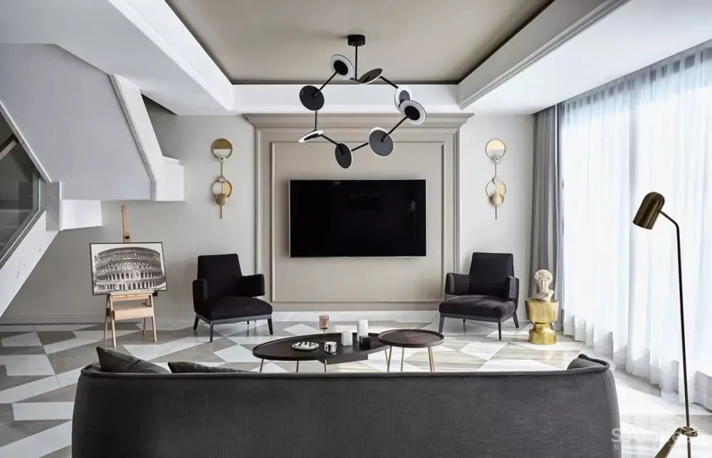 【叶永志新作】360㎡ 现代轻奢文艺家装设计方案 首