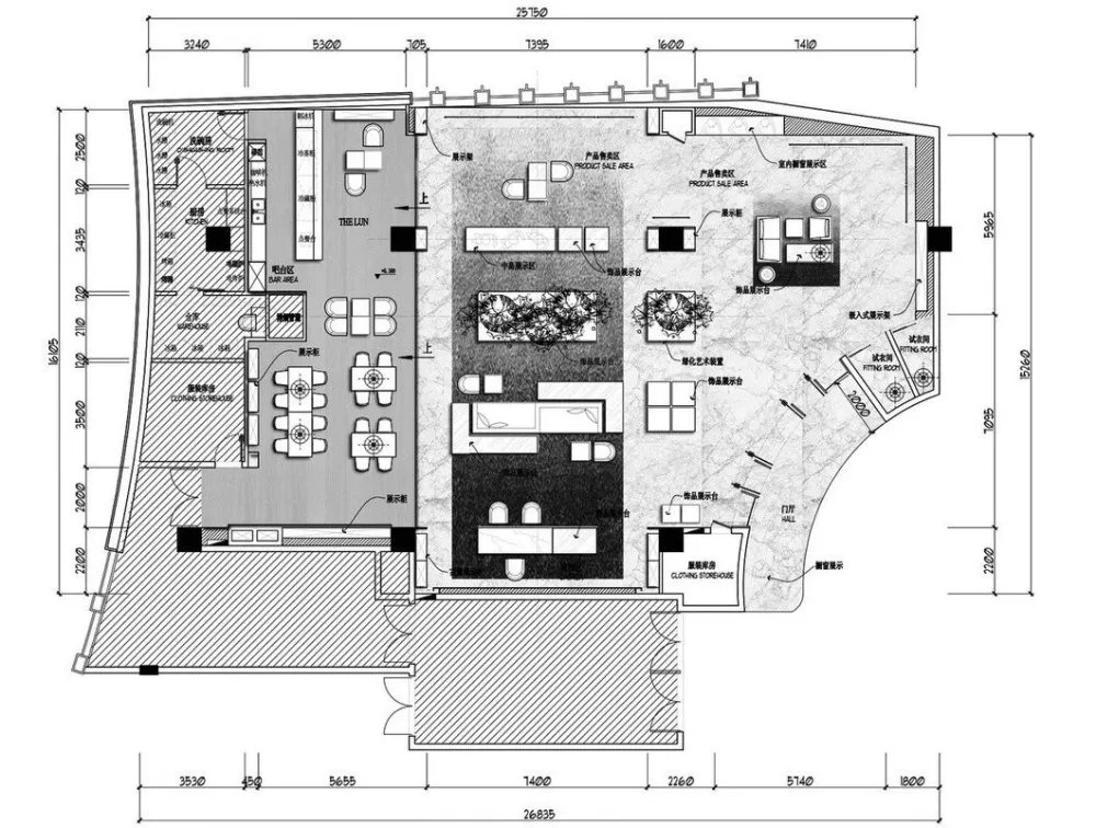 高级灰打造的商业空间,震撼灵魂的美