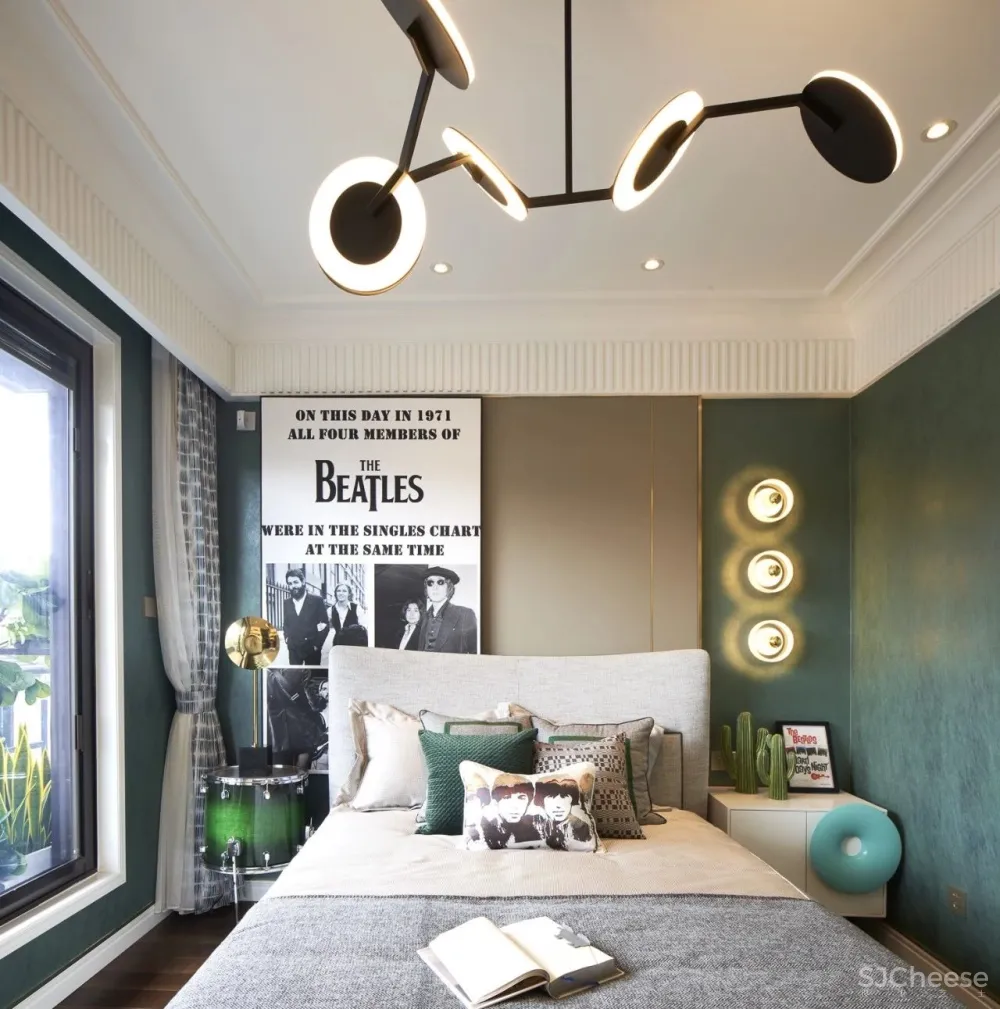 【集艾设计】165㎡英伦名仕品格别墅样板间设计方案 首