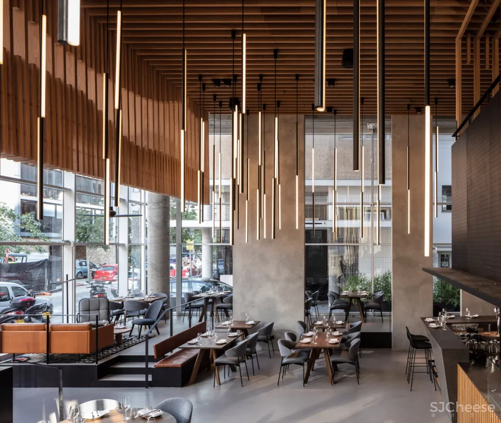 首发 | Kimmel Eshkolot Architects :木材划分的 Tel Aviv L28 餐厅 首