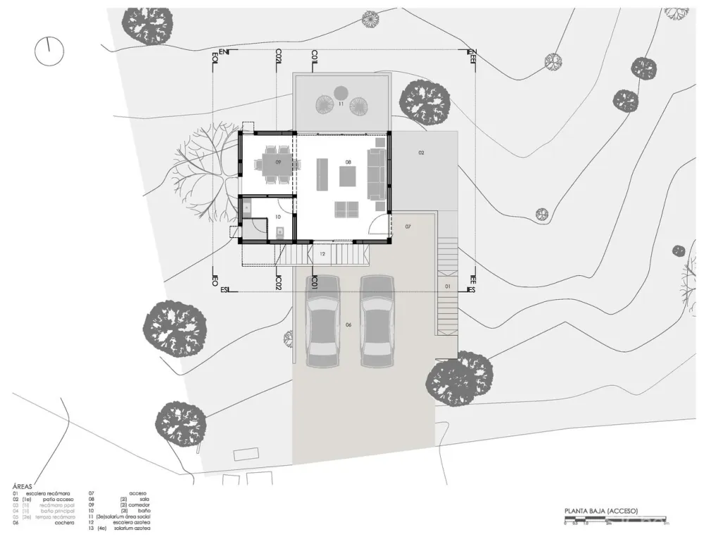 214E小屋,面向林间的观景台 / P+0 Architecture + David 首