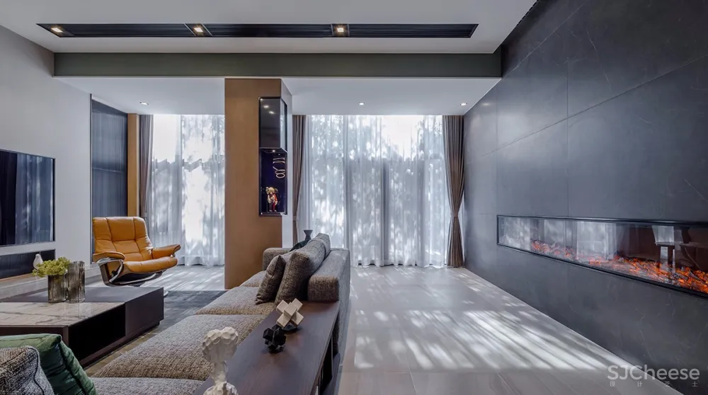 光影·Blues——350㎡南京颐和南园联排别墅