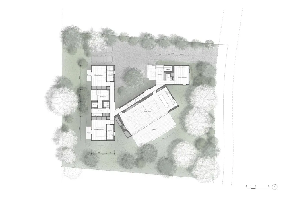 KIAS 轻井泽积叶之家 | 叶屋顶自然系度假别墅