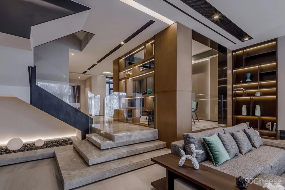 光影·Blues——350㎡南京颐和南园联排别墅