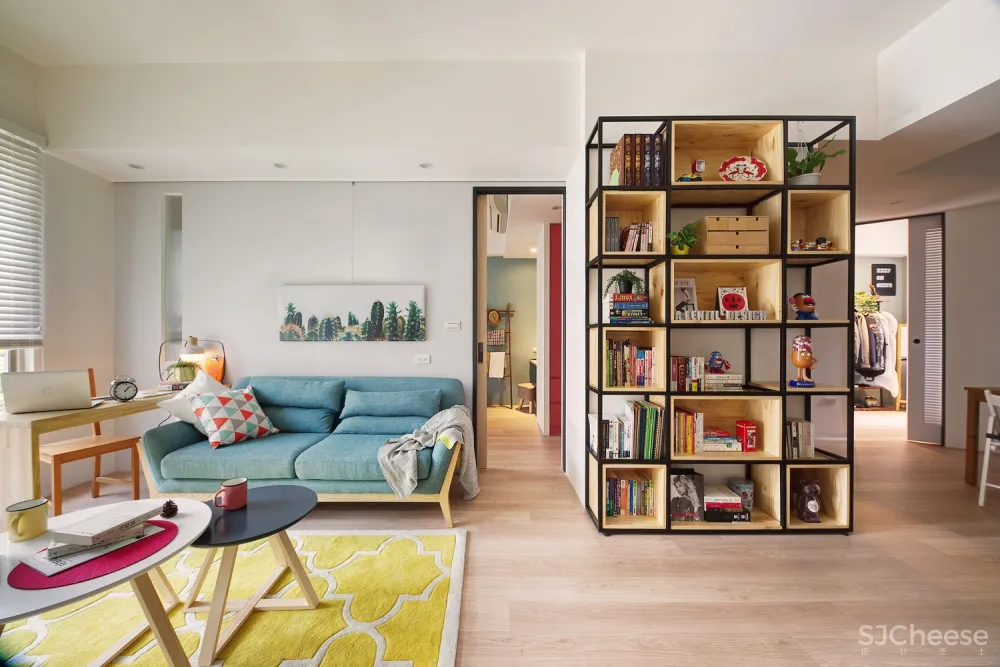 A Lentil Design | 大胆的色彩组合家装公寓