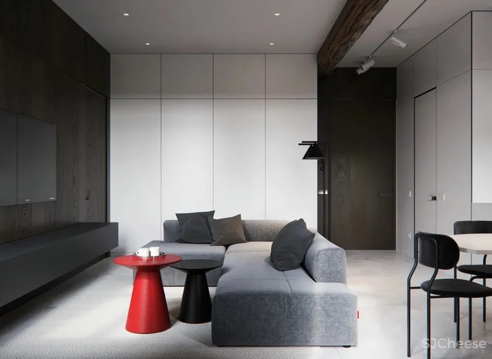 高级灰+红色,彰显个性的豪奢风范!