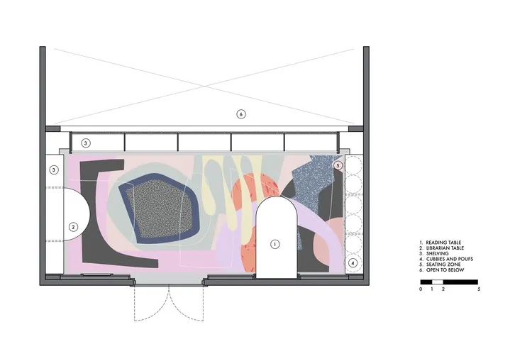 Children’s Library at Concourse House Michael K. Chen Architecture