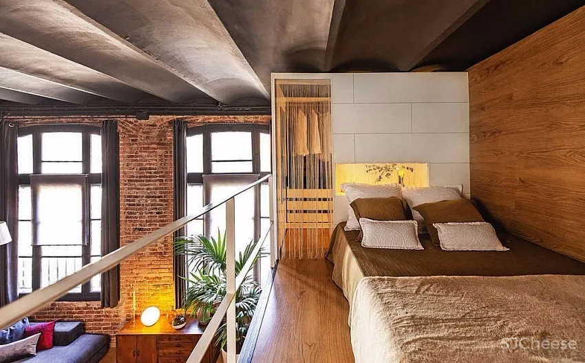 美式 Loft 风格！西班牙59.4㎡挑高楼中楼 | Estudio de Creacion Josep Cano