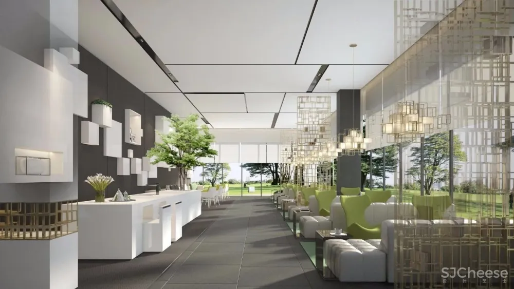 融汇中西的当代美学设计售楼中心设计方案&高清摄影 首