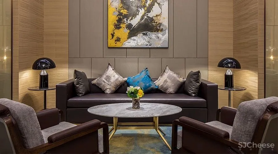 【觉度设计】1300平方米营销中心 | 冷抽象中的感性空间!