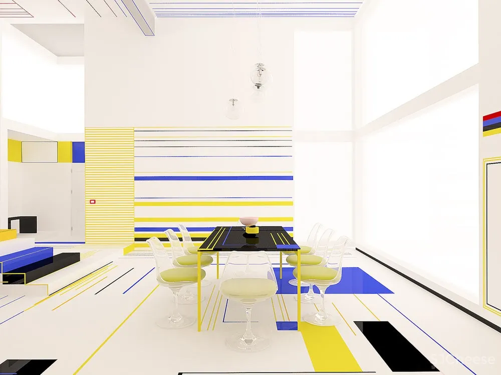 首发 | Brani & Desi：创造蒙德里安线条的三维空间 首