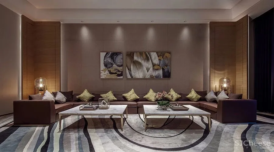 【觉度设计】1300平方米营销中心 | 冷抽象中的感性空间!