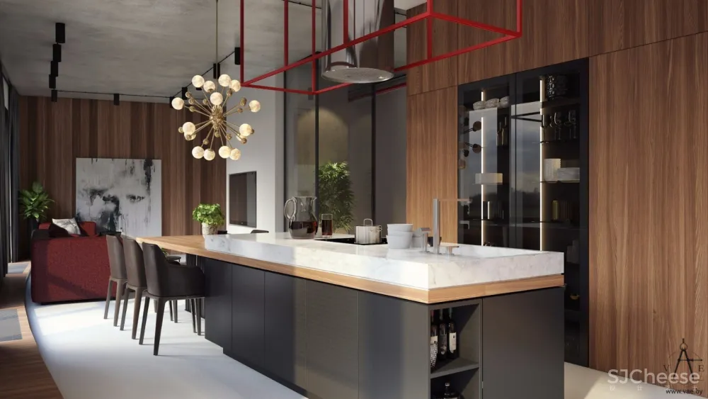 124㎡明斯克暖色调公寓 | VAE设计