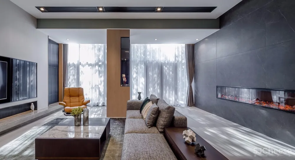 光影·Blues——350㎡南京颐和南园联排别墅