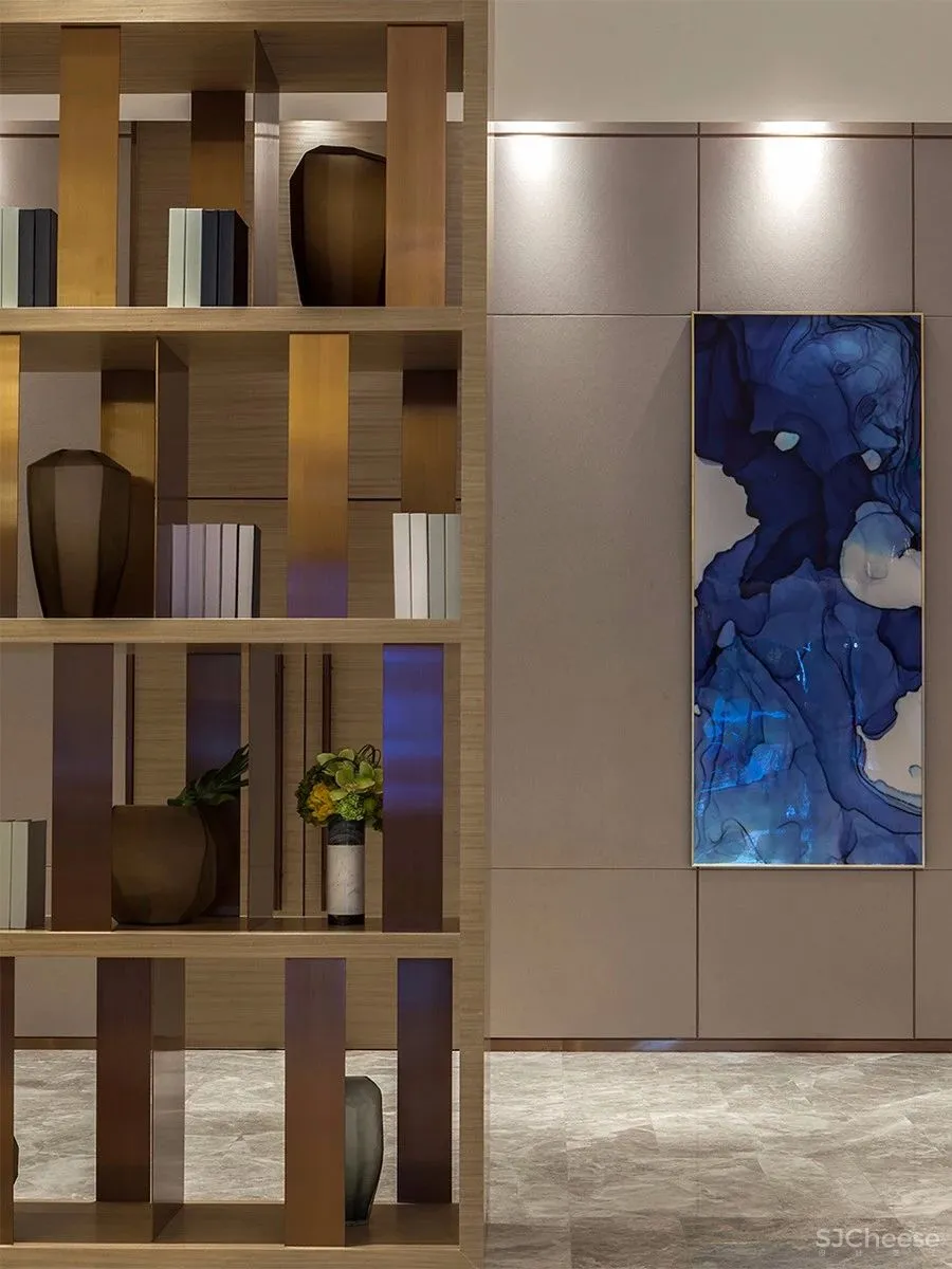 【觉度设计】1300平方米营销中心 | 冷抽象中的感性空间!