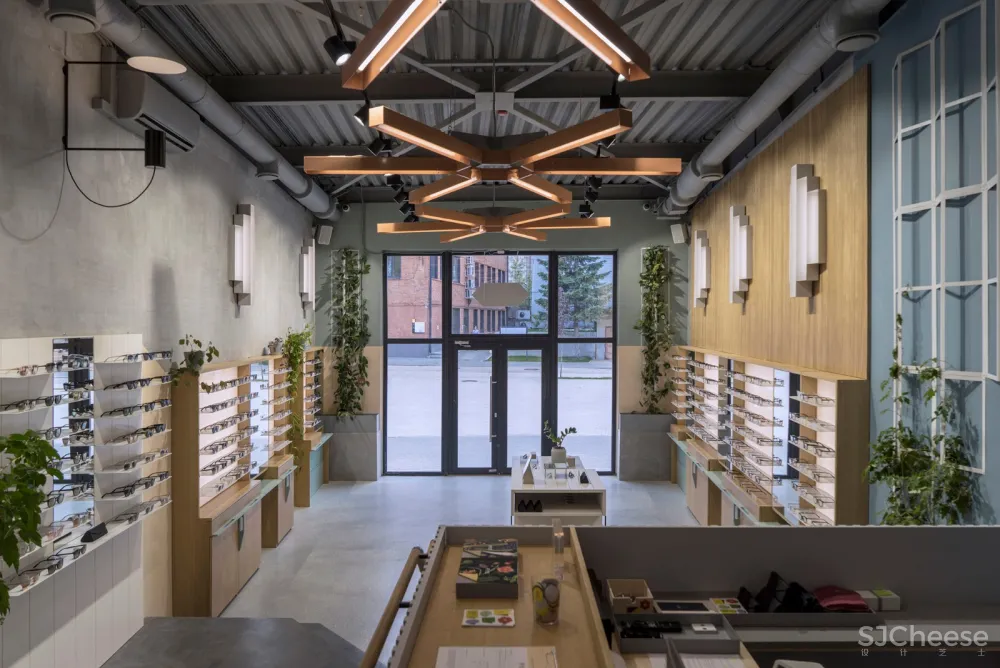 旧烘焙厂改造成的P.Y.E眼镜店 Facultative Works