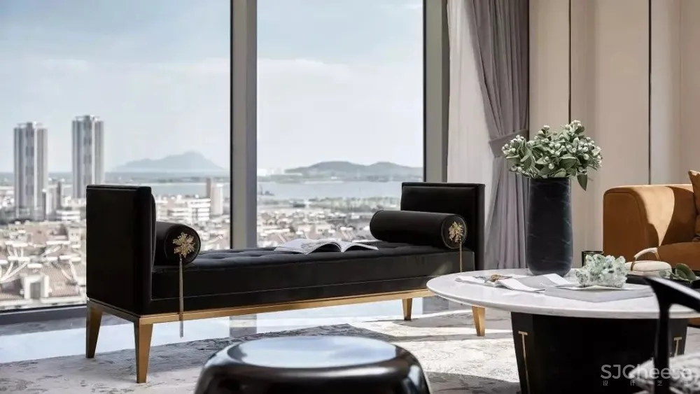 【HBA&世尊软装】现代风高端青岛万科翡翠长江样板间设计 首