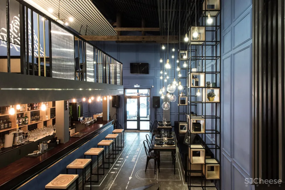 233m²圣彼得堡Cherdak工业风酒吧 CARTELLE DESIGN