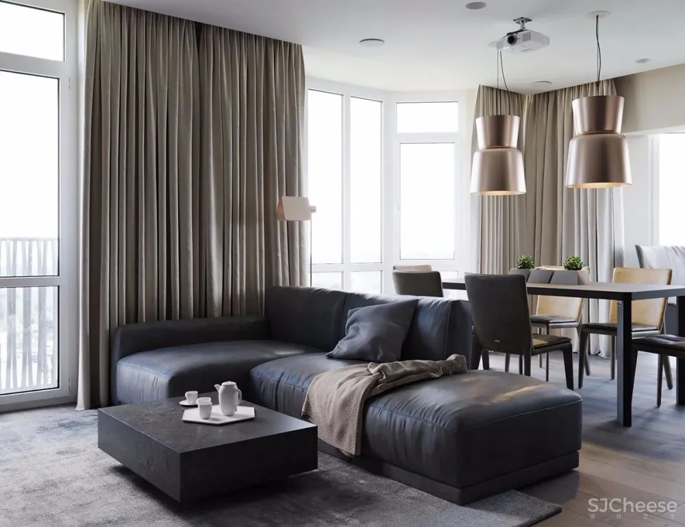 现代简约风丨灯带让空间更有型