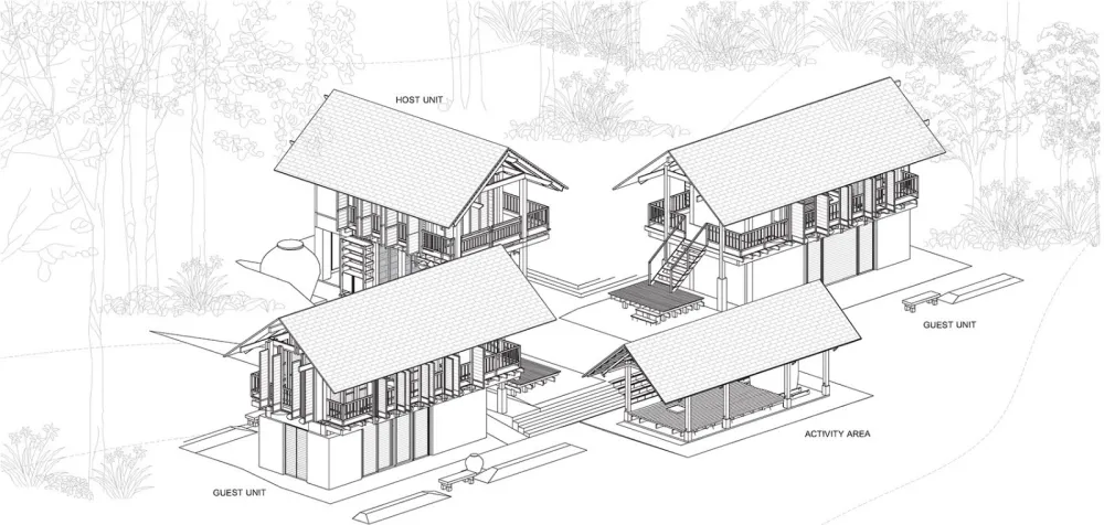 AHSA农场民宿，泰国 / Creative Crews Ltd.