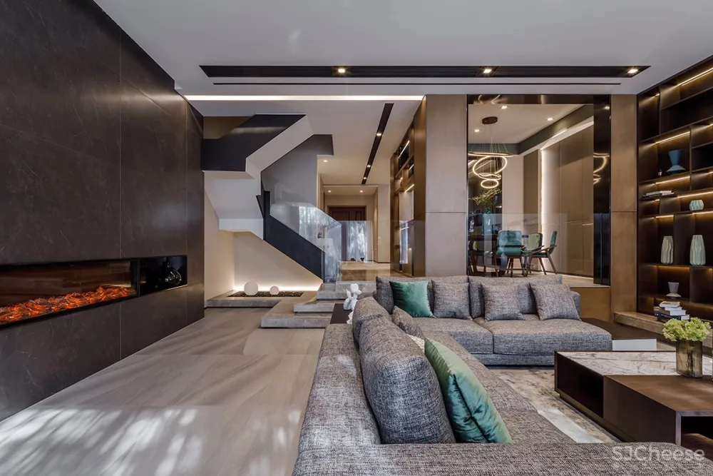 光影·Blues——350㎡南京颐和南园联排别墅