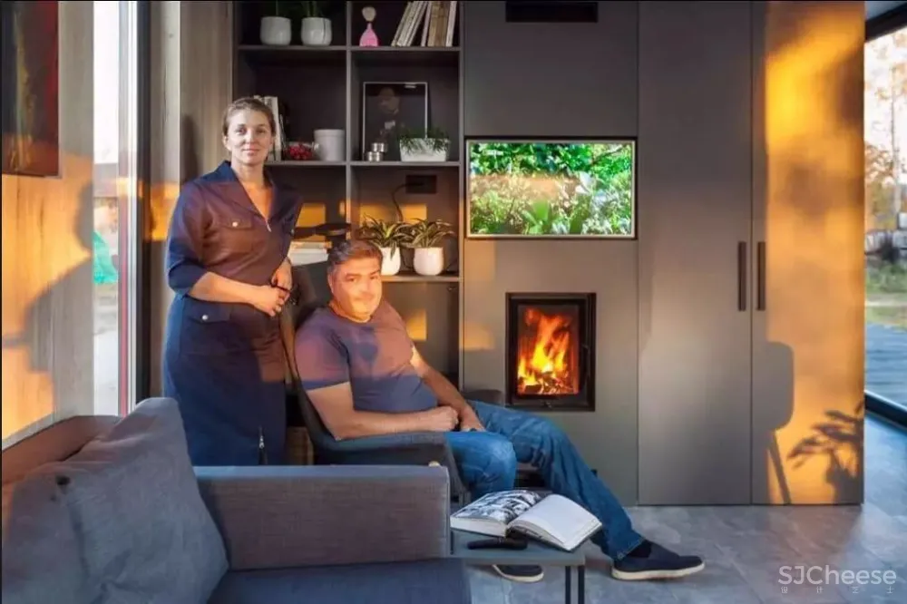 一对夫妇,羡煞旁人的森林住宅