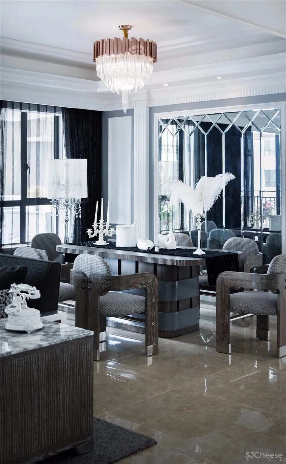 深圳太合南方建筑室内设计事务所 | 新古典主义样板房设计 首