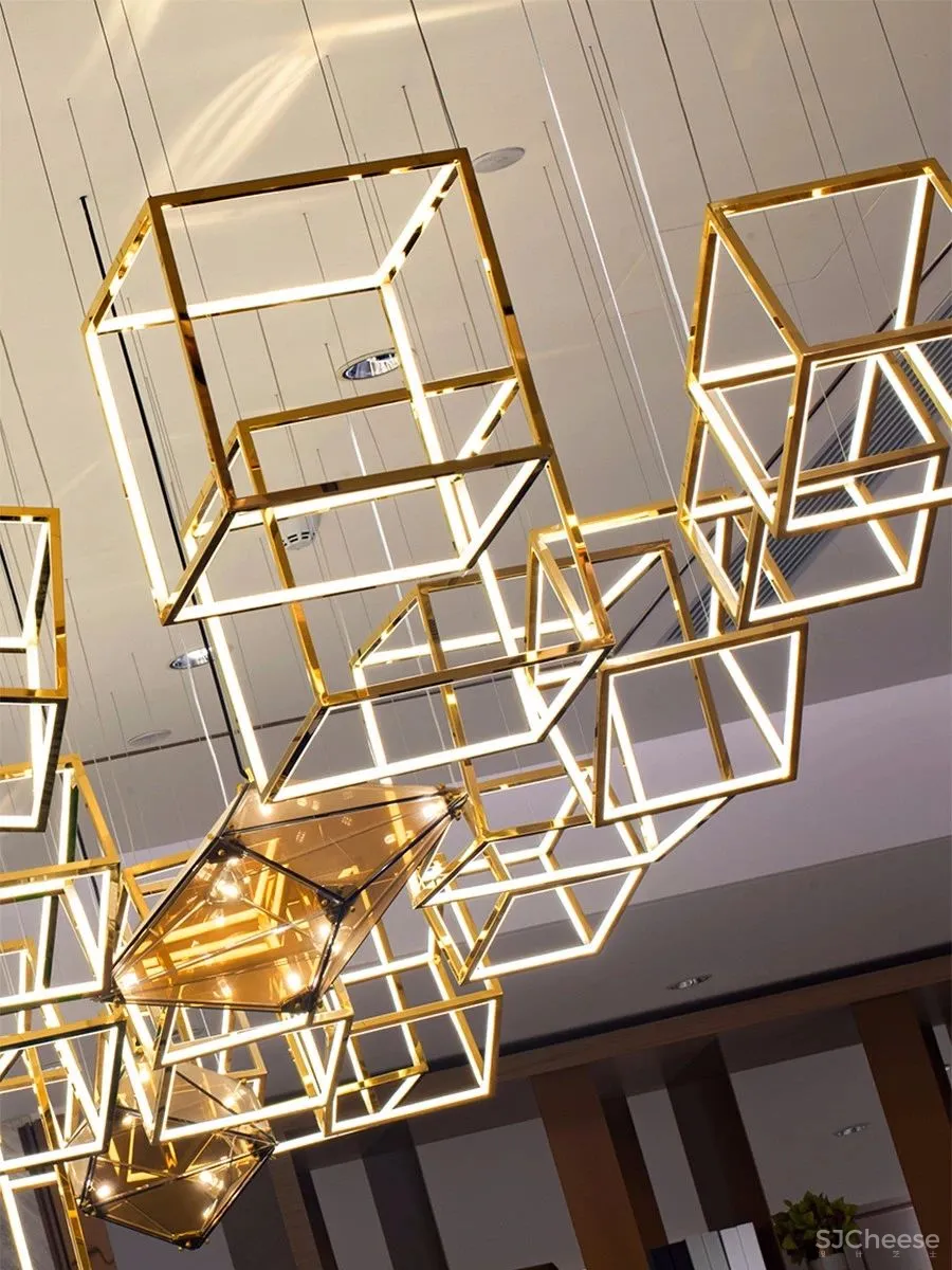 【觉度设计】1300平方米营销中心 | 冷抽象中的感性空间!