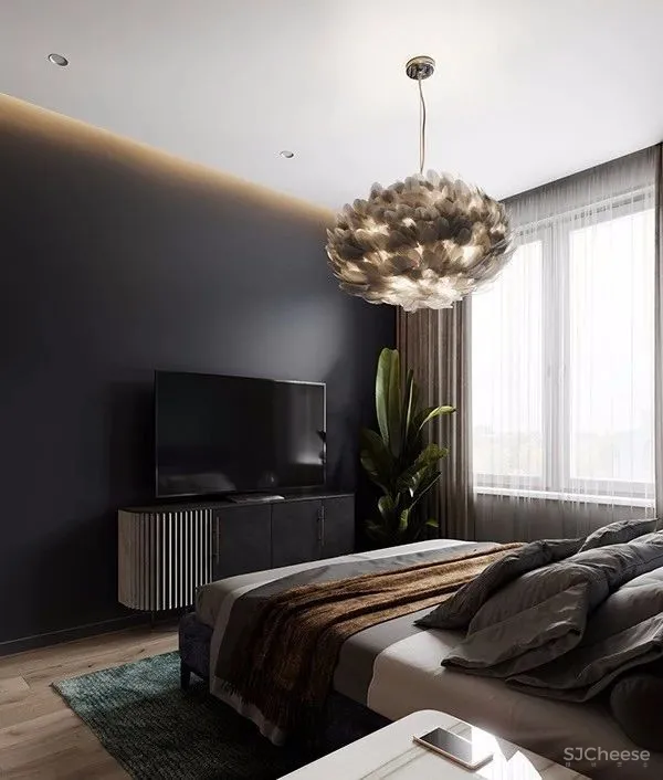 100㎡ 简约风三口之家,把拼接玩出高级感