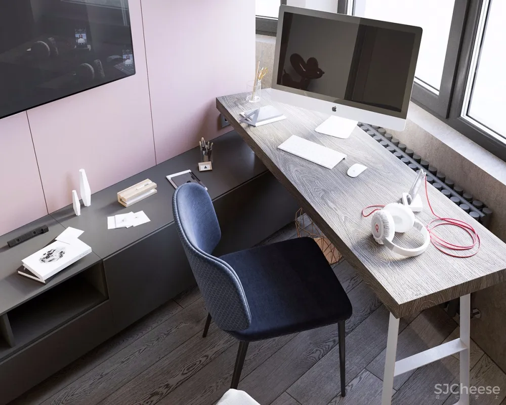 100㎡ 三室一厅,厨房、客厅这样设计太走心了