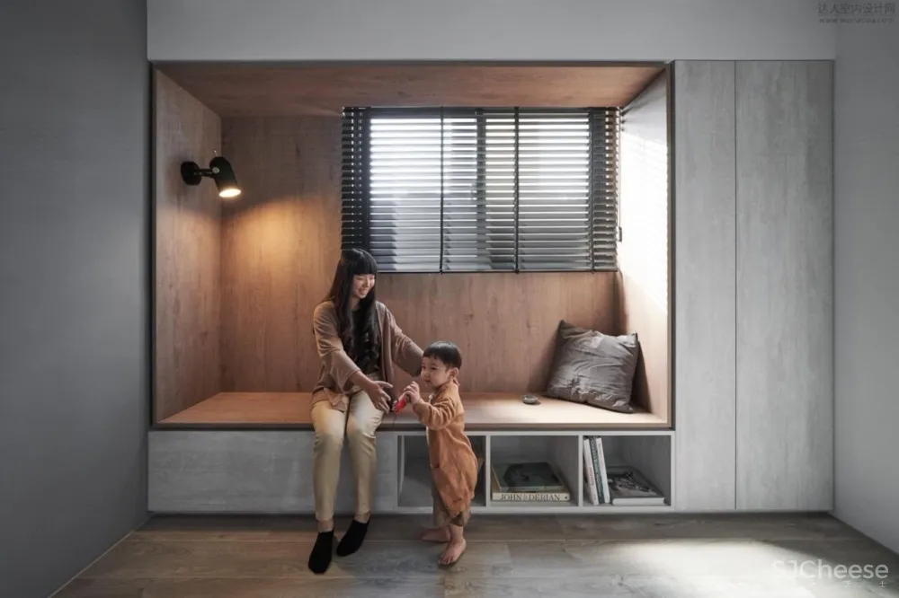 台中慕森设计 | 一半LOFT轻工业风，一半极简侘寂美学