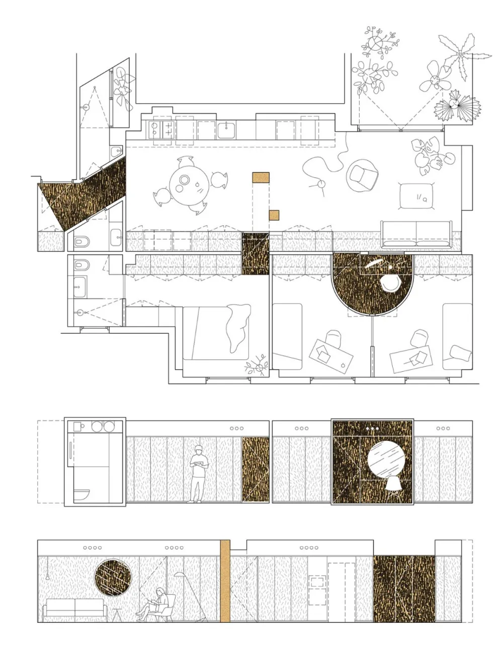 首发 | 三位建筑师共同设计 西班牙撞色几何形状架构的可持续阁楼公寓